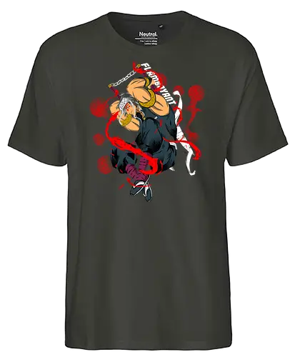 flamboyant - demon, slayer, ninja, anime, manga - Fairtrade T-Shirt