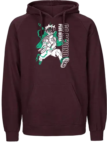 Delaware smash - academia, hero, deku, anime, manga - Fairtrade Hoodie