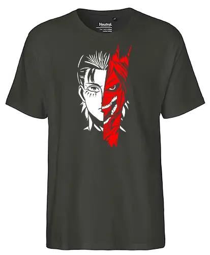 The Titan Shifter - titan, attack, Eren, jäger, anime, manga - Fairtrade T-Shirt