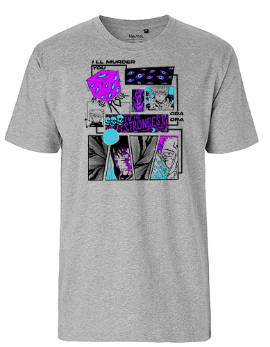 EVIL EYE SORCERER - manga, anime, jujutsu, oni - Fairtrade T-Shirt