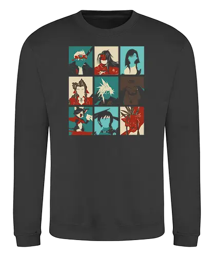 Final Pop - final, fantasy, gaming, ff7, console, classic gaming, ffvii, cloud - Sweatshirt