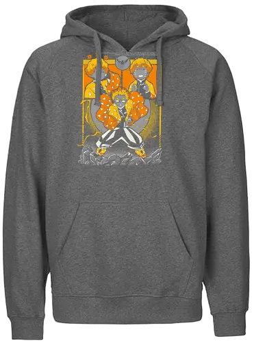 Moon slayer - demon, slayer, electro, anime, manga - Fairtrade Hoodie