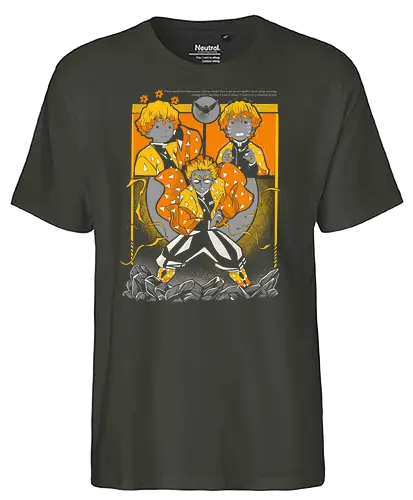 Moon slayer - demon, slayer, electro, anime, manga - Fairtrade T-Shirt