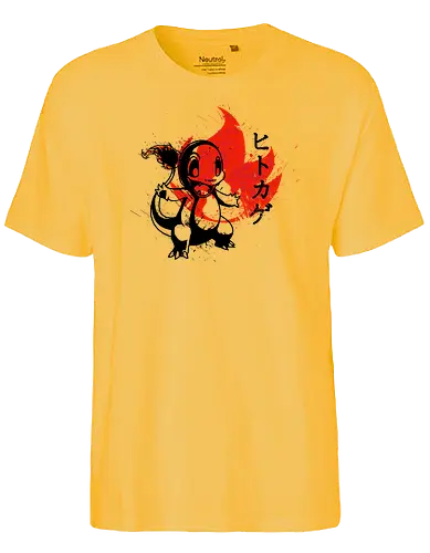 red sun fire - Japanese, pocket, monster, starter, fire, feuer, traditional, japan, nippon - Fairtrade T-Shirt