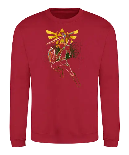 shadow of courage - Breath, hero, wisdom, courage, strenght, wild, held, mut, kraft, weisheit, Hero of Time - Sweatshirt