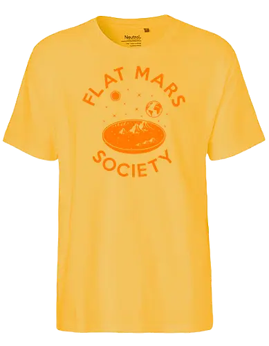 Flat Mars Society - mars, tfes, aluhut, verschwörung, conspiracy, flat rth society - Fairtrade T-Shirt
