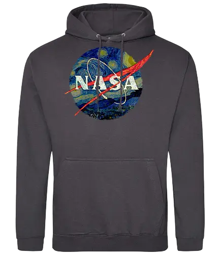 Starry NASA - nasa, weltraum, space, van gogh, starry night, classic art, mashup - Standard Hoodie
