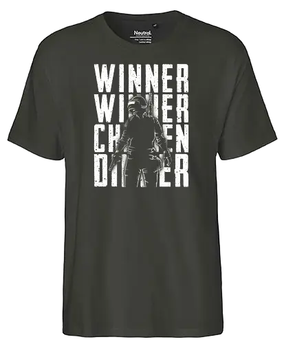 winner winner-2 - pubg, shooter, pochinki, battle royale, mmo, winner winner, chicken dinner - Fairtrade T-Shirt