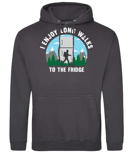 I enjoy long walks to the fridge - nature, walking, fun, Fridge, food, essen, Snacking - Standard Hoodie