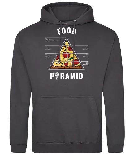 Pizza food pyramid - food, pizza, pyramide, essen, ting - Standard Hoodie