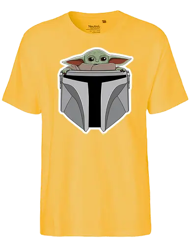 Mando's far far away daycare - bounty hunter, tv, space opera - Fairtrade T-Shirt