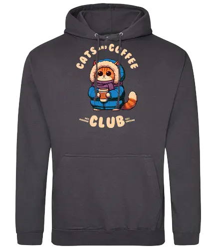 Cats and Coffee Club - Cats, coffee, kaffee, katze - Standard Hoodie