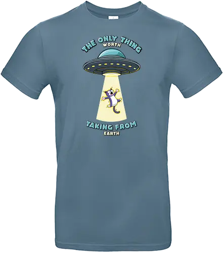Cats are the only thing worth taking from rth - alien, ufo, cat, katze - Standard T-Shirt