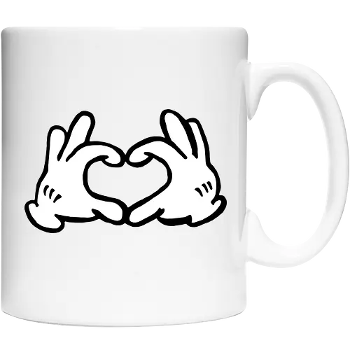 Cartoon Herz Finger