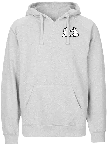 Cartoon Herz Finger - comic, Comic hands, herz, love, pocket, hrt - Fairtrade Hoodie
