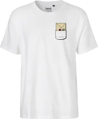 A letter in your pocket - Letter, magic, magie, owl, wizard, witch, school - Fairtrade T-Shirt