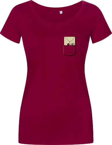 A letter in your pocket - Letter, magic, magie, owl, wizard, witch, school - Damen T-Shirt