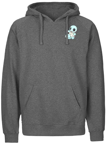 #007 - Blue Turtle - pocket, monster, water, starter - Fairtrade Hoodie