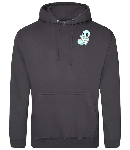 #007 - Blue Turtle - pocket, monster, water, starter - Standard Hoodie