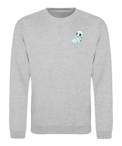 #007 - Blue Turtle - pocket, monster, water, starter - Sweatshirt