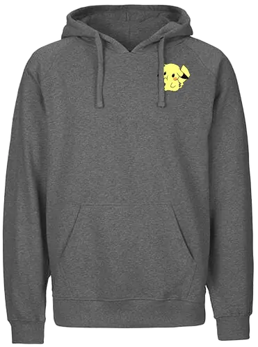 #025 - Yellow Mouse - pocket, monster, yellow, starter, electric - Fairtrade Hoodie