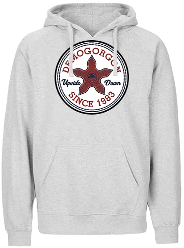 Demogorgon - stranger, things, stranger kids, chucks, demogorgon, demodog, 80s - Fairtrade Hoodie