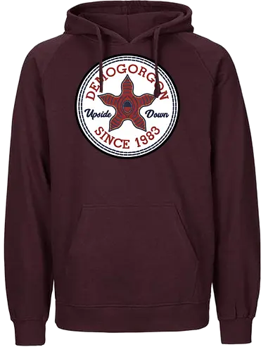 Demogorgon - stranger, things, stranger kids, chucks, demogorgon, demodog, 80s - Fairtrade Hoodie
