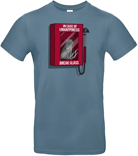 Happiness Cat - happy, Emergency, cat, katze, cute - Standard T-Shirt