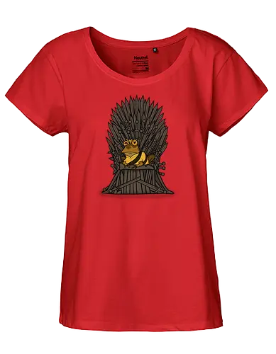 hypnothrone - Hypnotoad, Hypnose, kröte, thron, iron, game, toad, throConsole - Fairtrade Girl Shirt