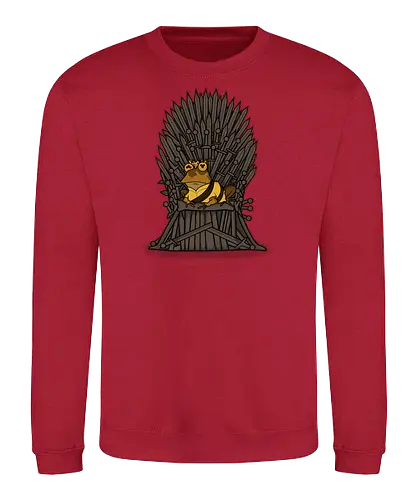 hypnothrone - Hypnotoad, Hypnose, kröte, thron, iron, game, toad, throConsole - Sweatshirt