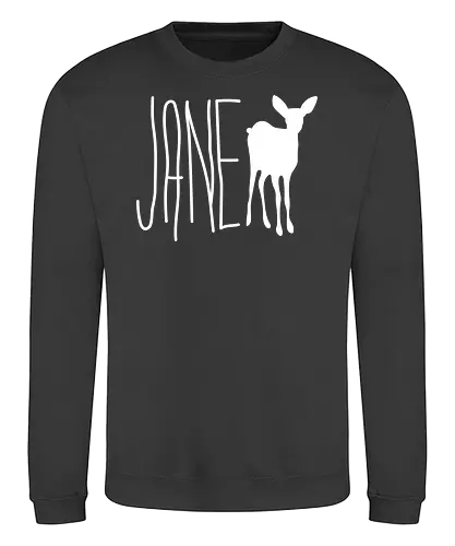 Jane Deer - white - gaming, strange, life, Jane Deer, deer - Sweatshirt