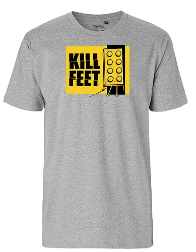 killfeet - kill bill, Stein, Schmerzen, spielzeug, rage - Fairtrade T-Shirt