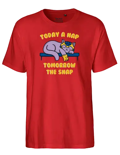 kitthanos - nap, Snap, cat, katze, nickerchen - Fairtrade T-Shirt