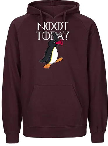Noot Today - Pingu, Noot, not today, game, arya, pinguin, Statement, throConsole - Fairtrade Hoodie