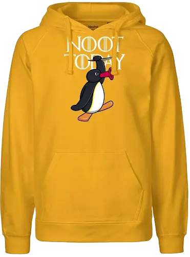 Noot Today - Pingu, Noot, not today, game, arya, pinguin, Statement, throConsole - Fairtrade Hoodie