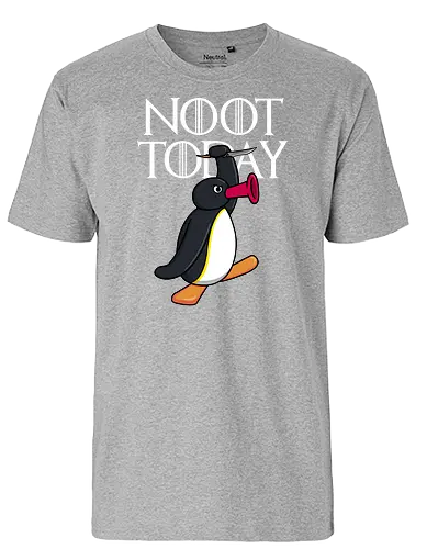 Noot Today - Pingu, Noot, not today, game, arya, pinguin, Statement, throConsole - Fairtrade T-Shirt