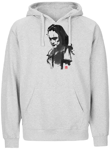 Crow Sumi-e - superhero, crow, the crow, comic, film, lee, brandon lee - Fairtrade Hoodie