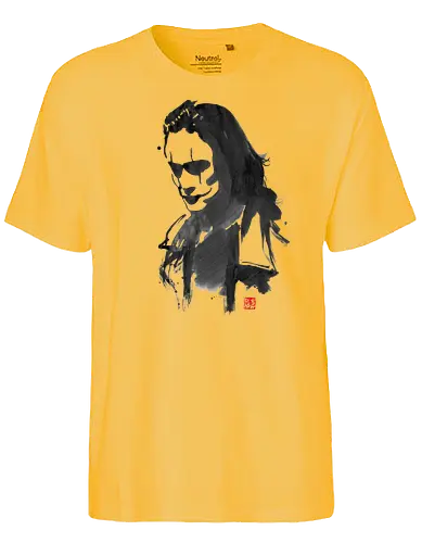 Crow Sumi-e - superhero, crow, the crow, comic, film, lee, brandon lee - Fairtrade T-Shirt