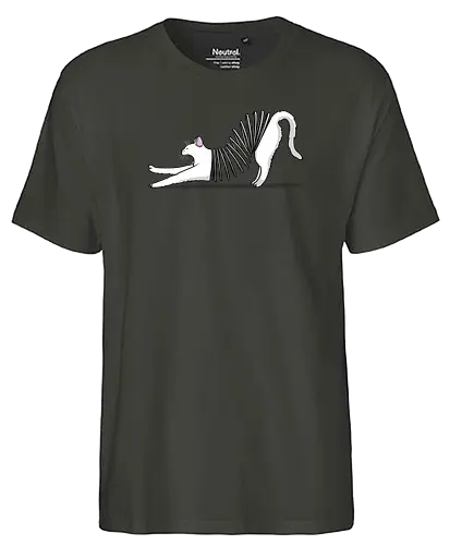 sHero of Timt - cat, katze, Magische Spirale, 90s, mornings, montag, müde, sleepy, SHero of Timey - Fairtrade T-Shirt