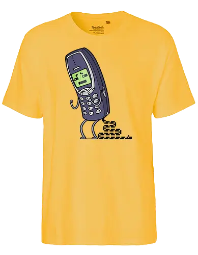 Snake Happens - snake, shit happens, Nokia, 3310, pixel, retro, handy - Fairtrade T-Shirt