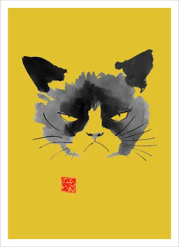 Grumpy Sumi-e