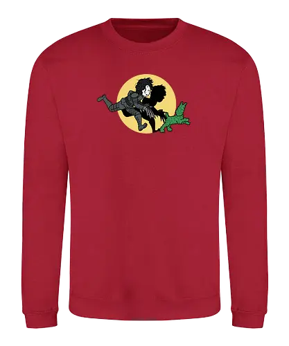 The Adventures of Edward - scherenhände, tim und struppi, dog, edward, mashup, hund, Scissors - Sweatshirt