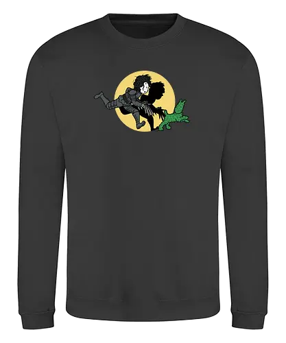 The Adventures of Edward - scherenhände, tim und struppi, dog, edward, mashup, hund, Scissors - Sweatshirt