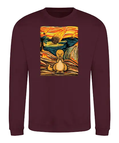 The Roar - der schrei, Munch, dinosaurier, dino, extinct, meteor, scrm, the scrm - Sweatshirt