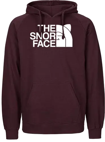 The snor face - north, pocket, monster, mashup, sleep, sleeping, schlafen, snore - Fairtrade Hoodie