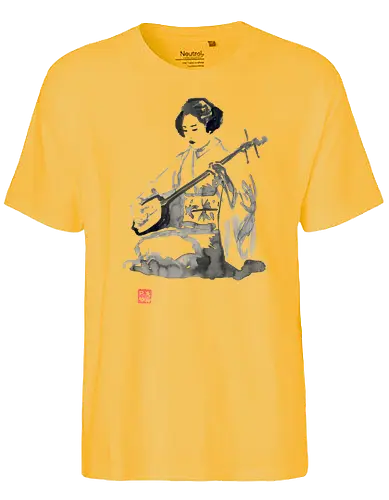 Geisha - japan, nippon, sumi-e, geisha, art - Fairtrade T-Shirt