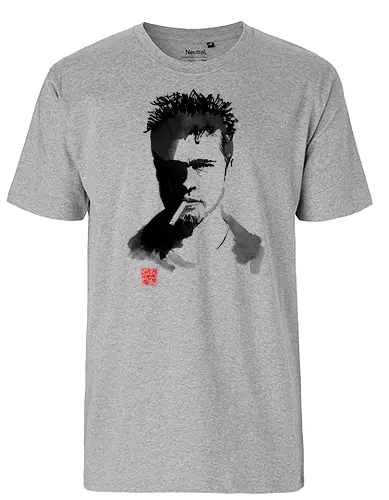 Brad - brad pitt, Tyler Durden, fight club, Actor, sumi-e - Fairtrade T-Shirt