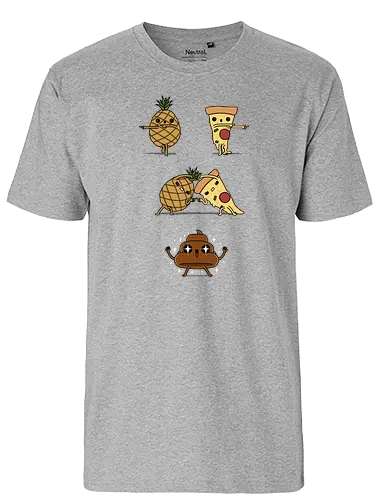 Tropical Fusion - pizza, ananas, Poop, clash, mashup, pinpple - Fairtrade T-Shirt
