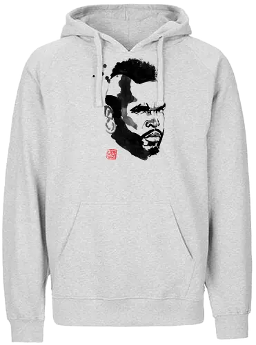 Baracus - Mr T, B.A., sumi-e, a-tm - Fairtrade Hoodie
