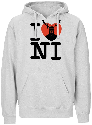 I Love NI - ritter der kokosnuss, film, ni, monty python - Fairtrade Hoodie